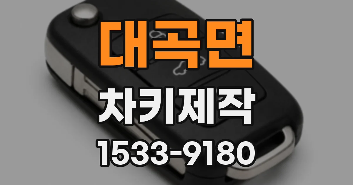대곡면 차키제작