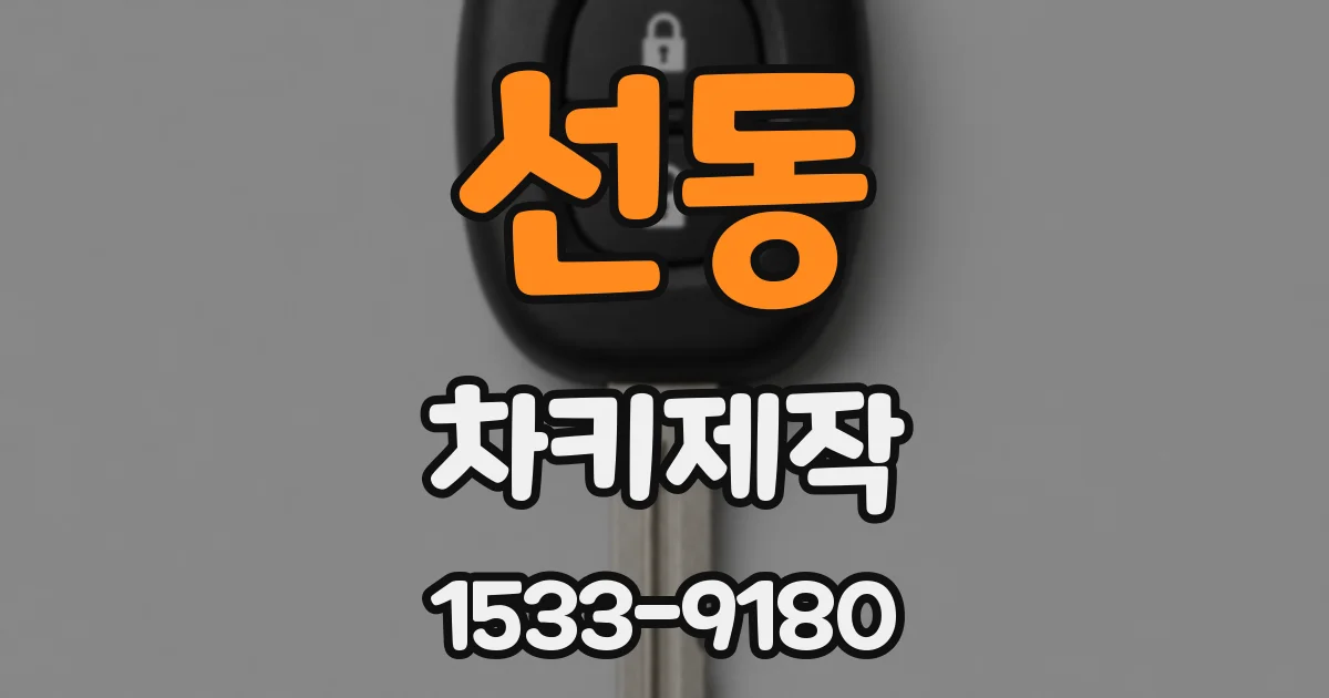 선동 차키제작