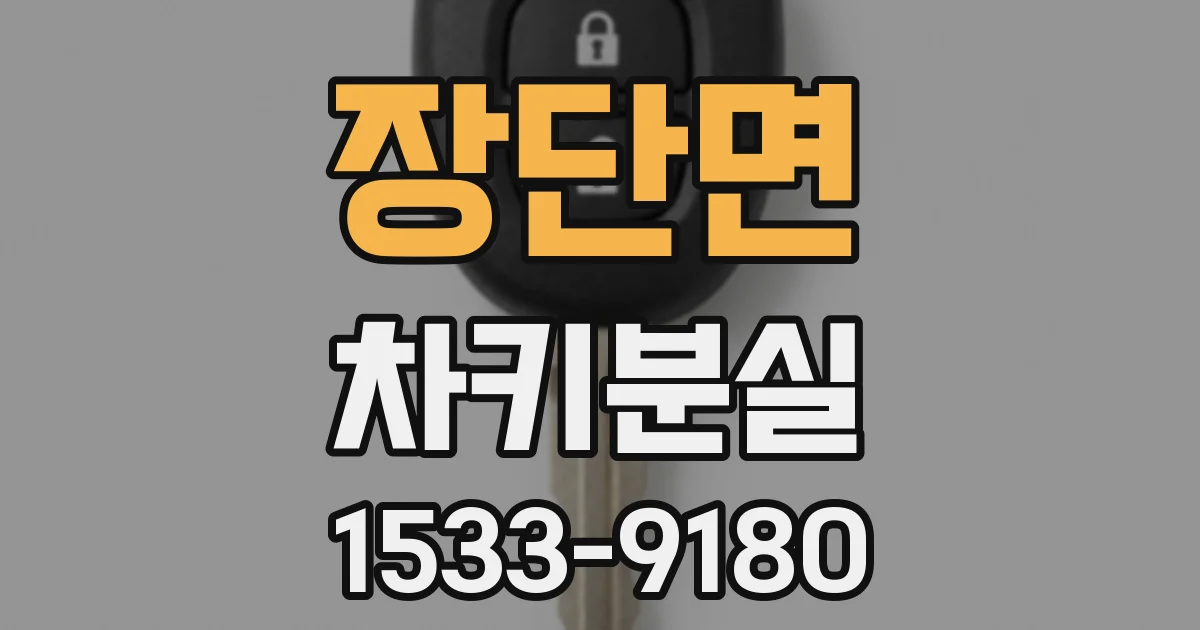 장단면 차키분실
