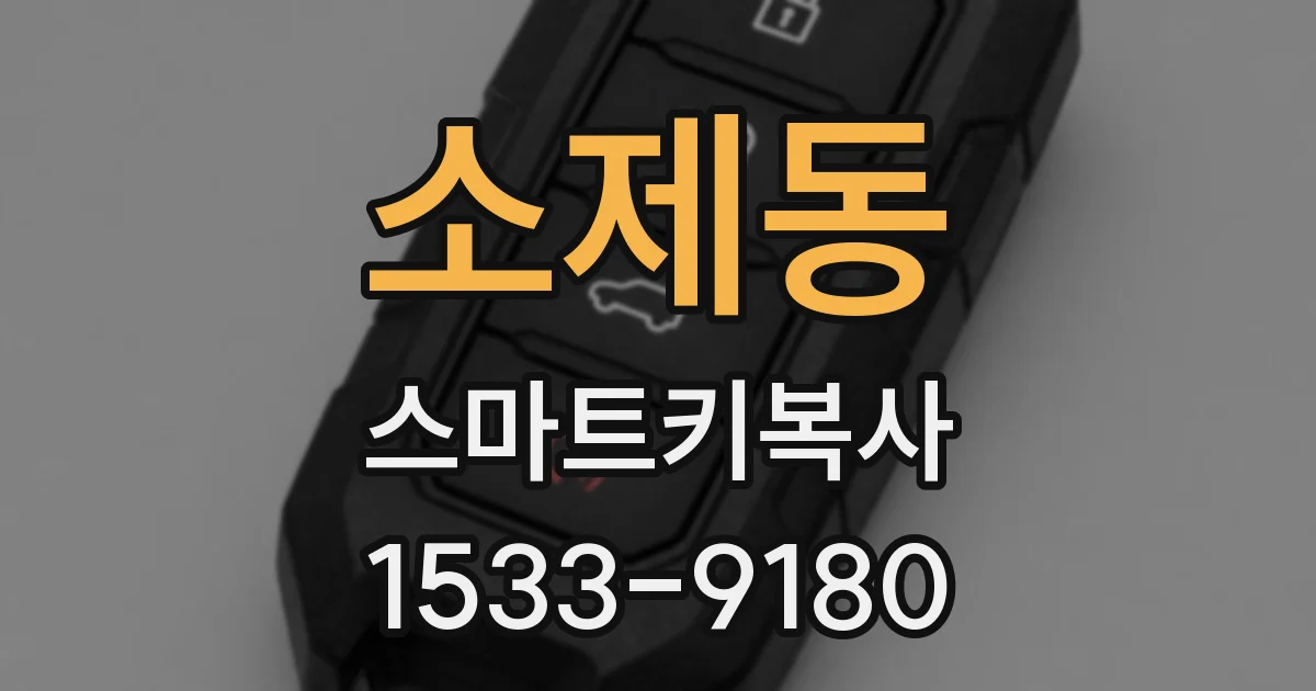 소제동 스마트키복사