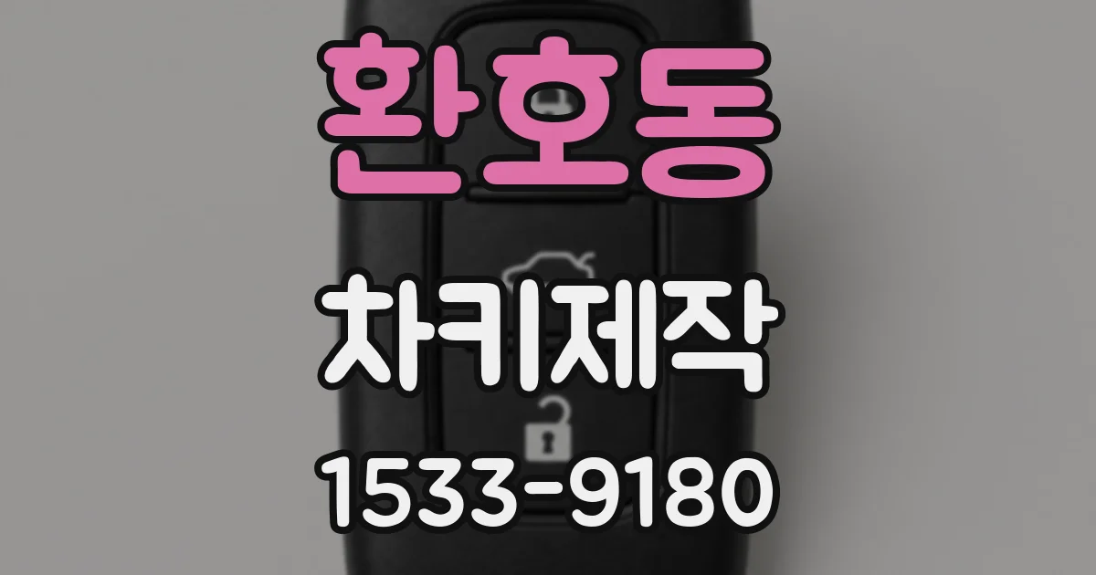 환호동 차키제작