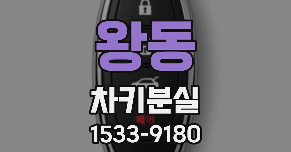 왕동 차키분실