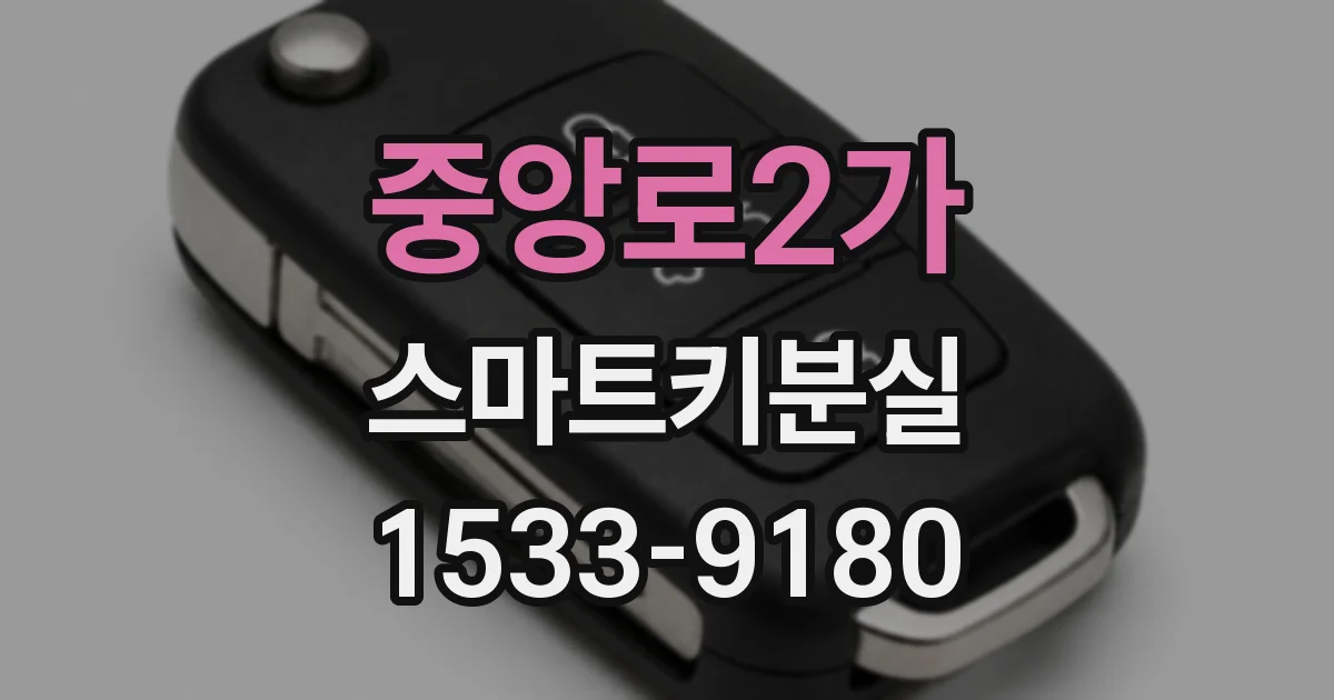 중앙로2가 스마트키분실