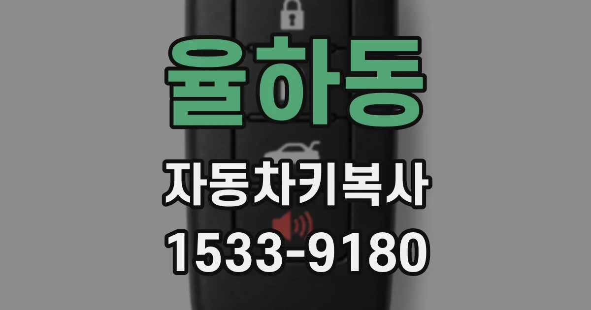 율하동 자동차키복사