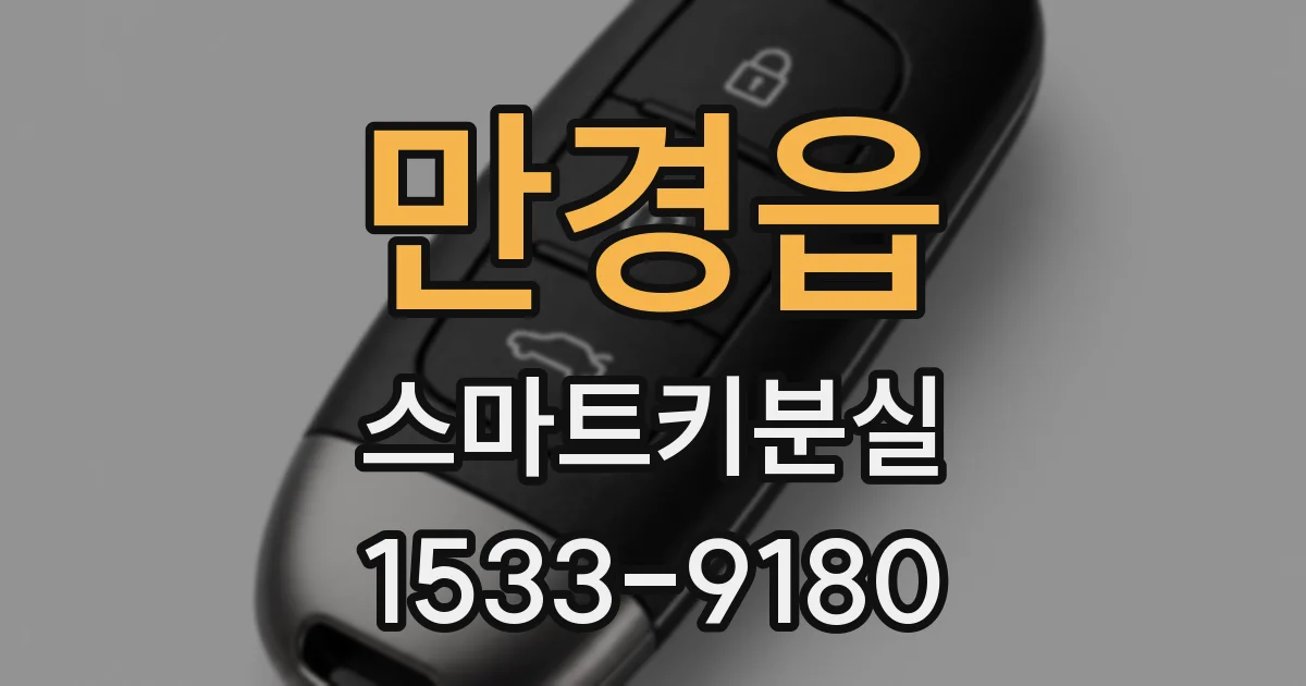 만경읍 스마트키분실