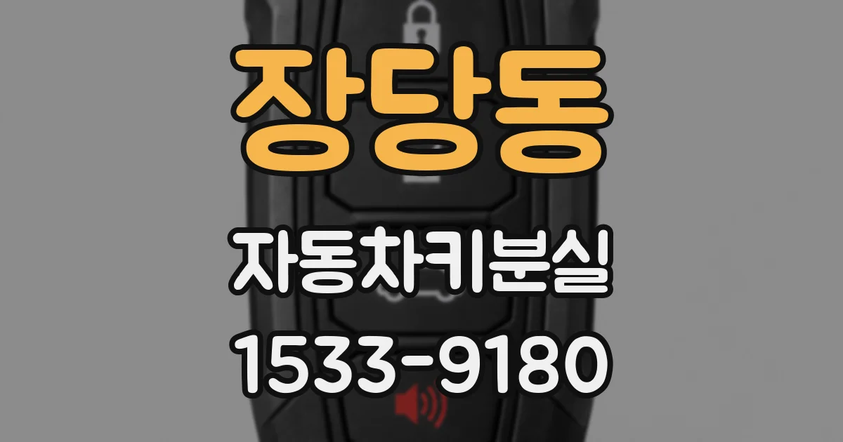장당동 자동차키분실