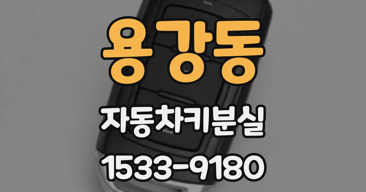 용강동 자동차키분실