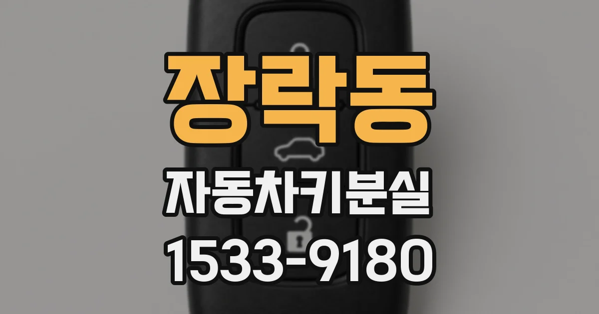 장락동 자동차키분실