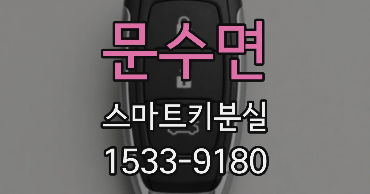 문수면 스마트키분실