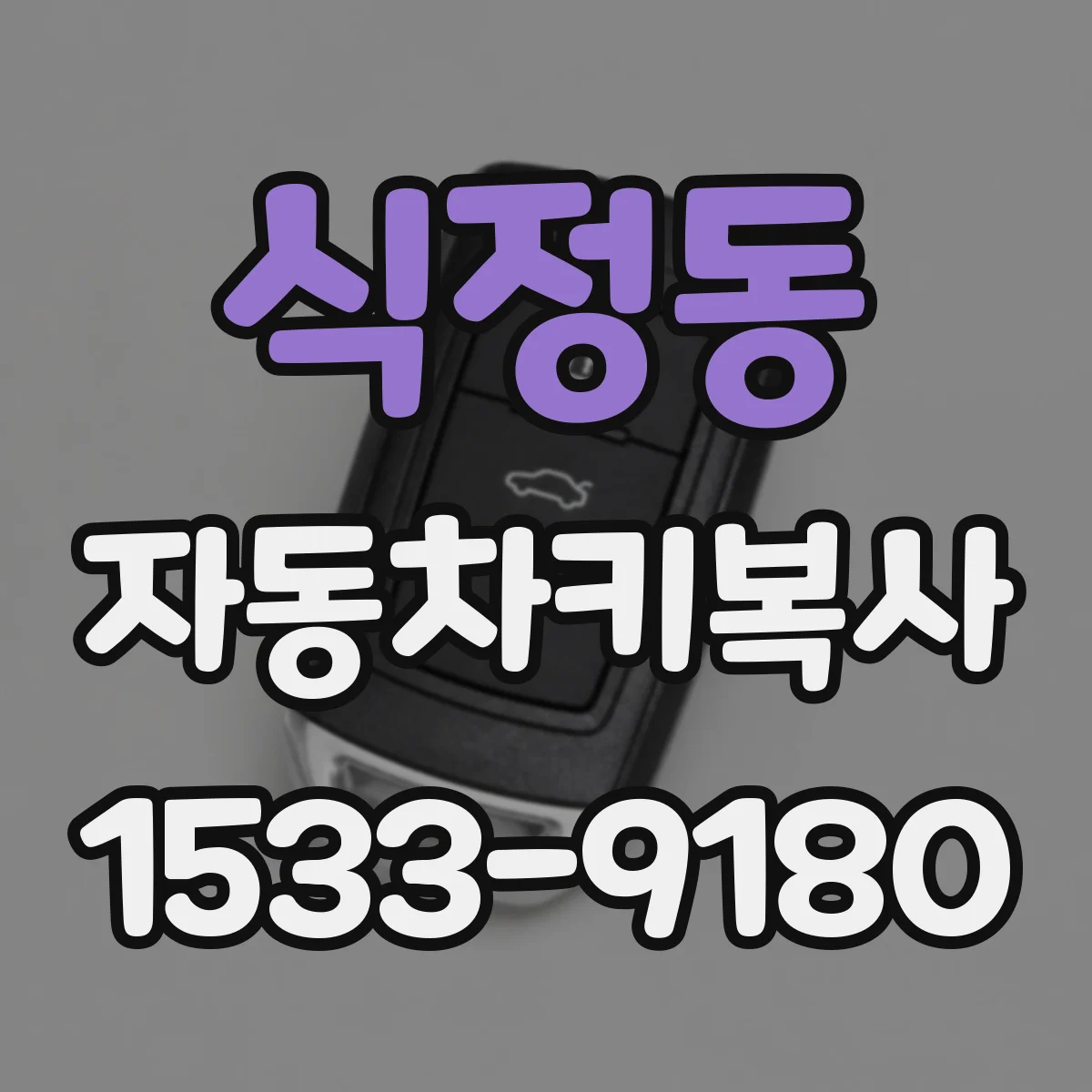 식정동 자동차키복사