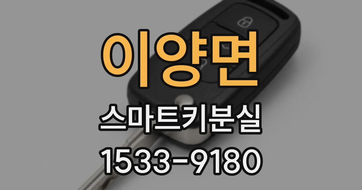 이양면 스마트키분실