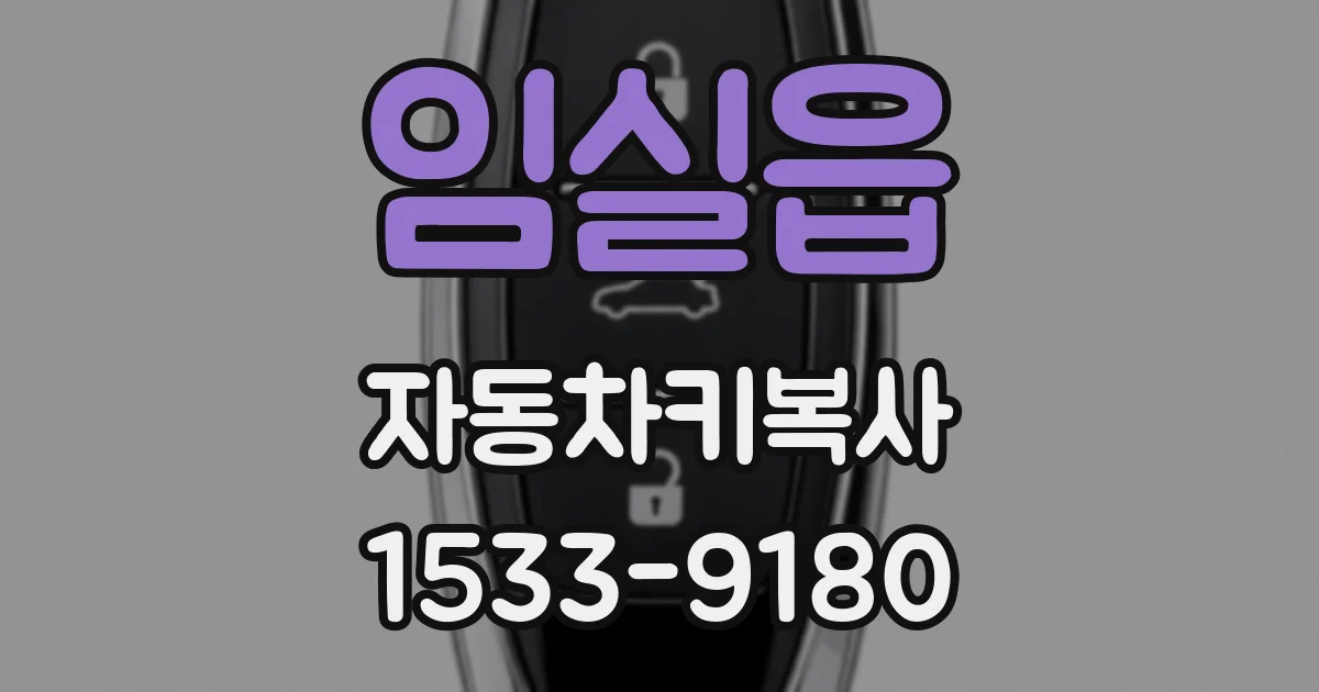 임실읍 자동차키복사