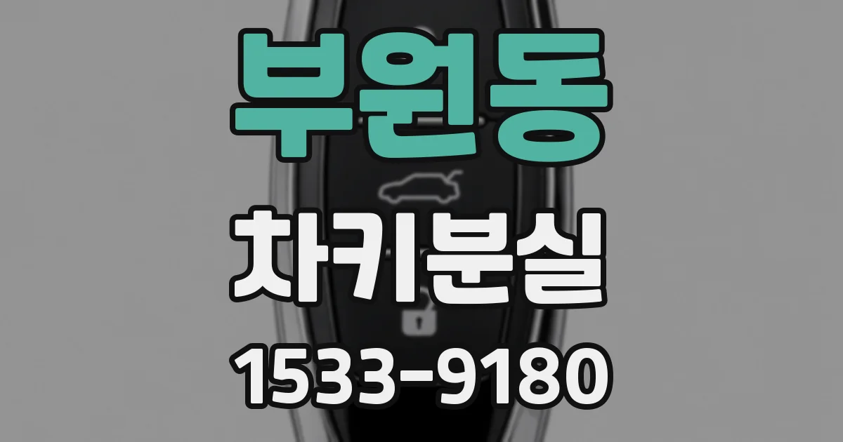 부원동 차키분실