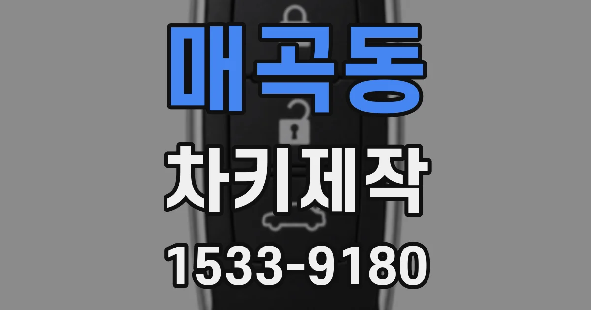 매곡동 차키제작
