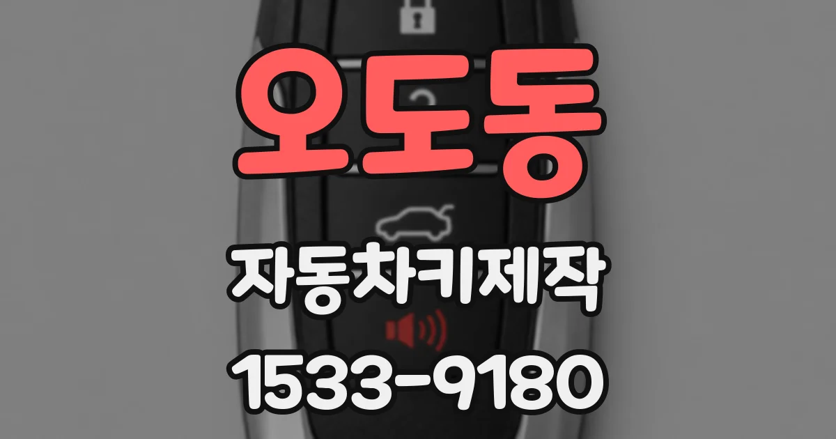 오도동 자동차키제작