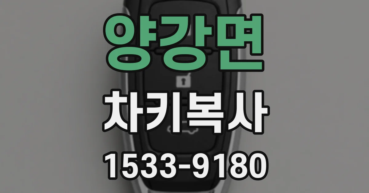 양강면 차키복사
