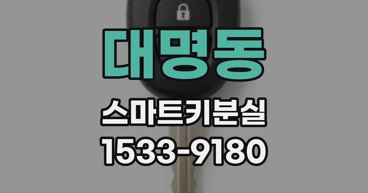 대명동 스마트키분실