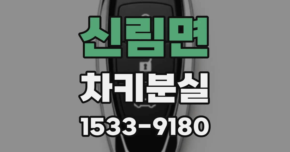 신림면 차키분실