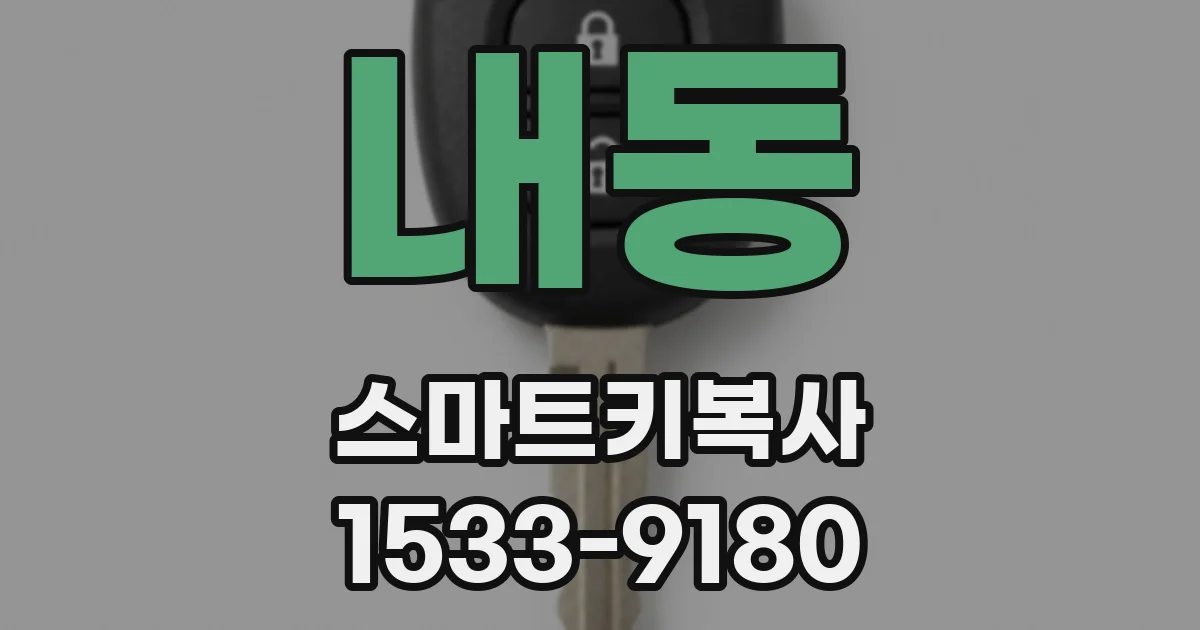 내동 스마트키복사