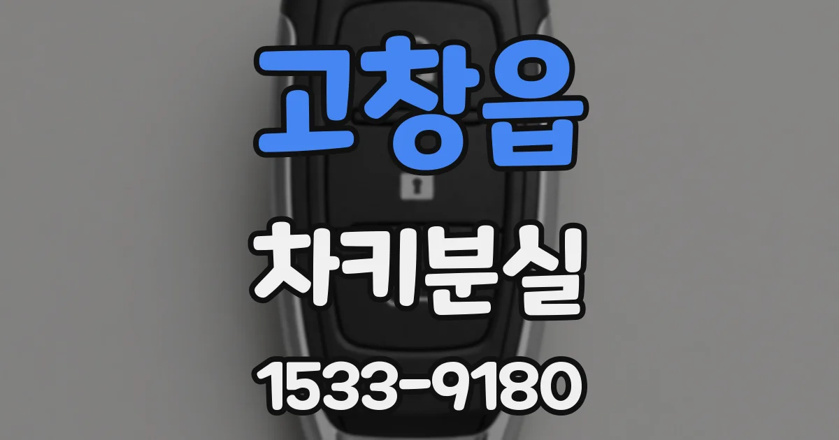 고창읍 차키분실