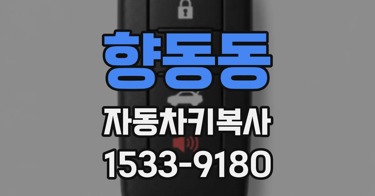 향동동 자동차키복사