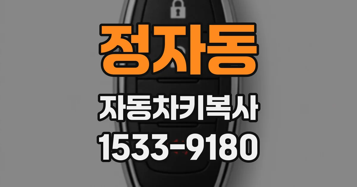정자동 자동차키복사