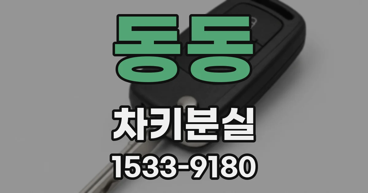 동동 차키분실