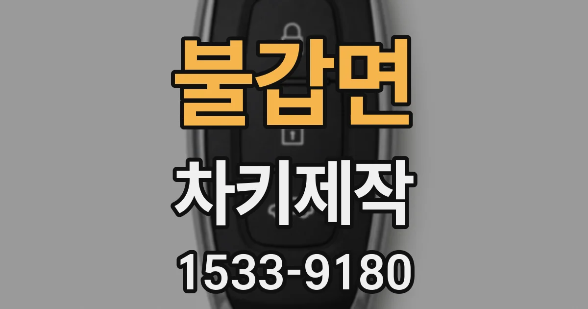 불갑면 차키제작