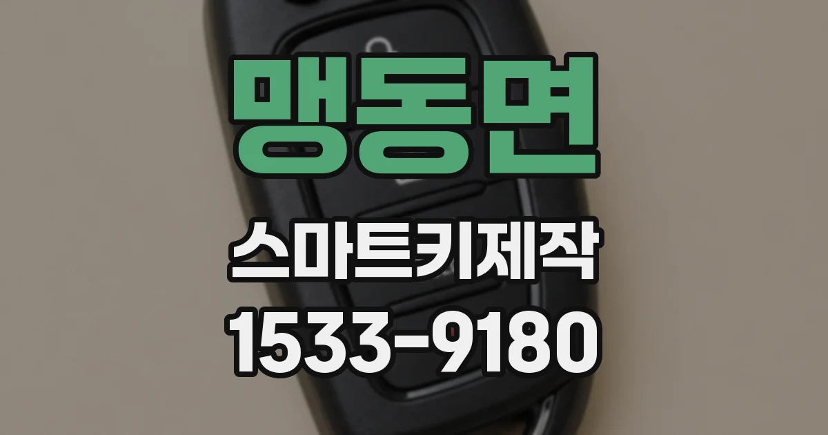 맹동면 스마트키제작