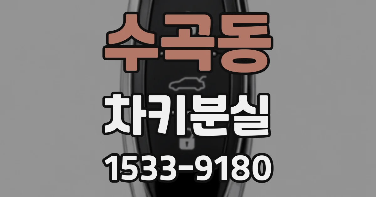 수곡동 차키분실