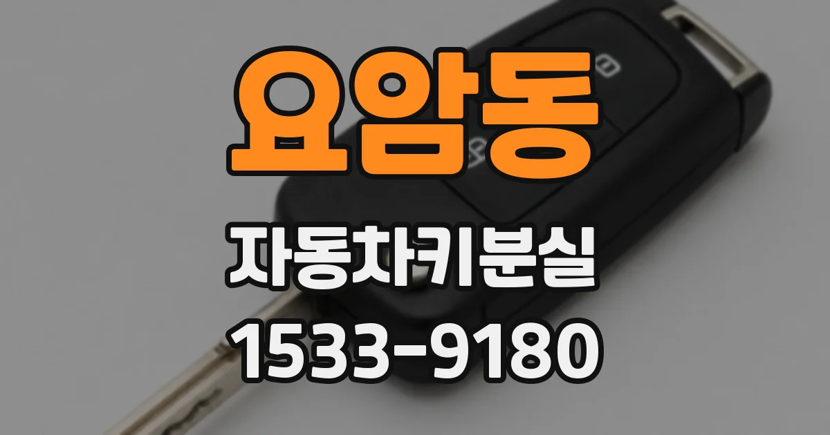 요암동 자동차키분실