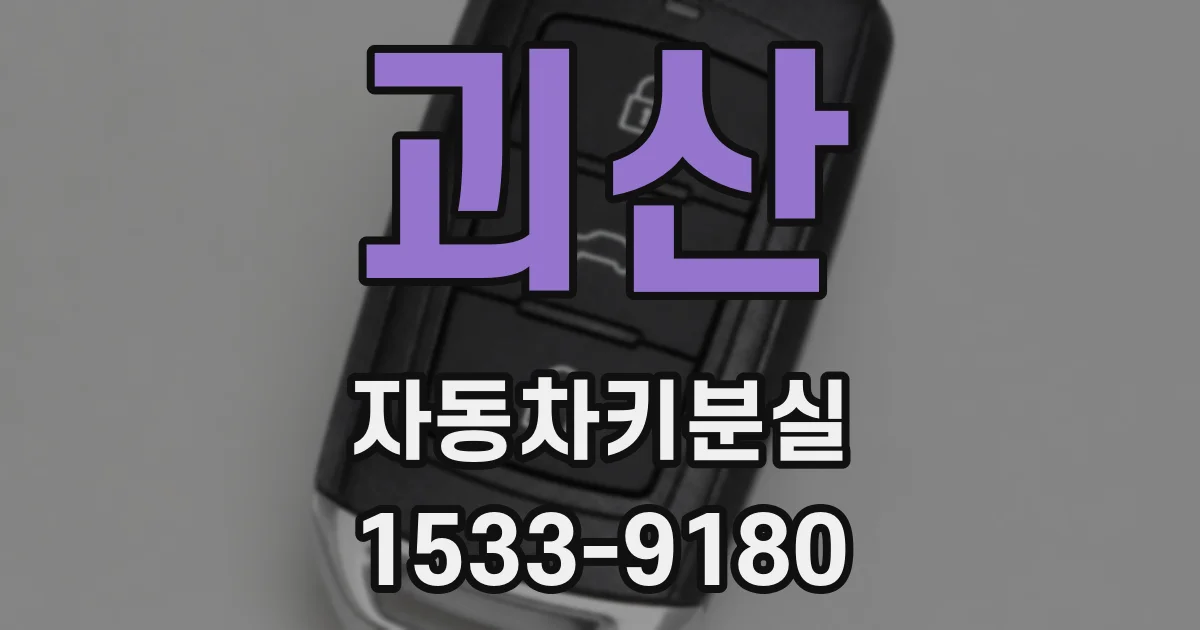 괴산 자동차키분실