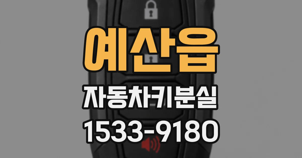 예산읍 자동차키분실