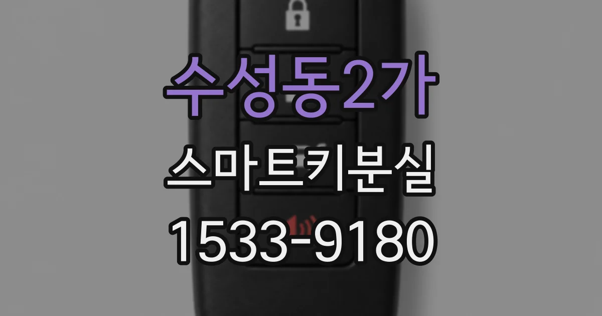 수성동2가 스마트키분실