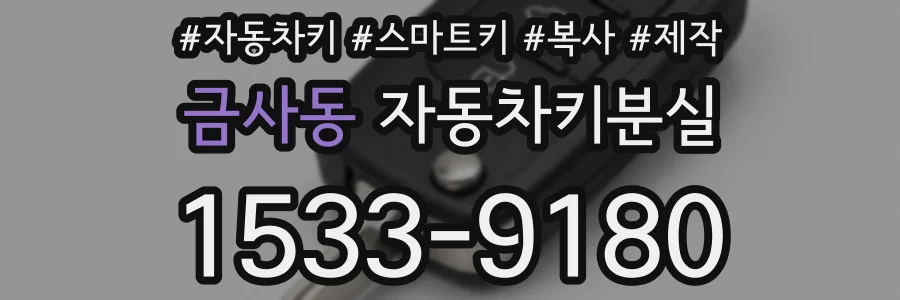 금사동 자동차키분실
