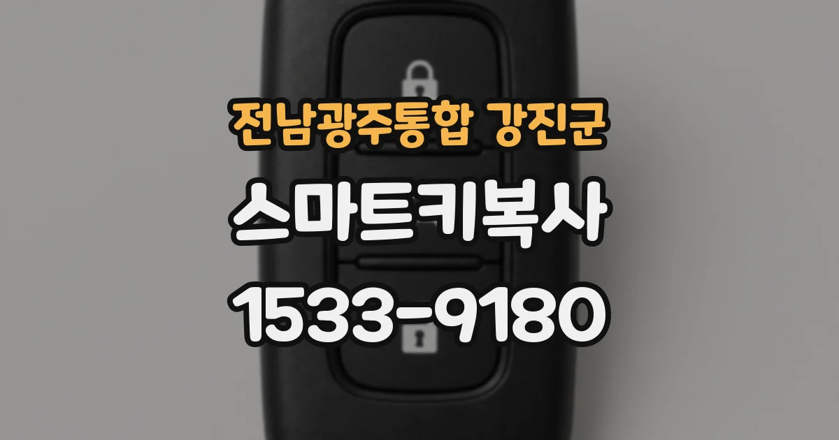 전남광주통합 강진군 스마트키복사