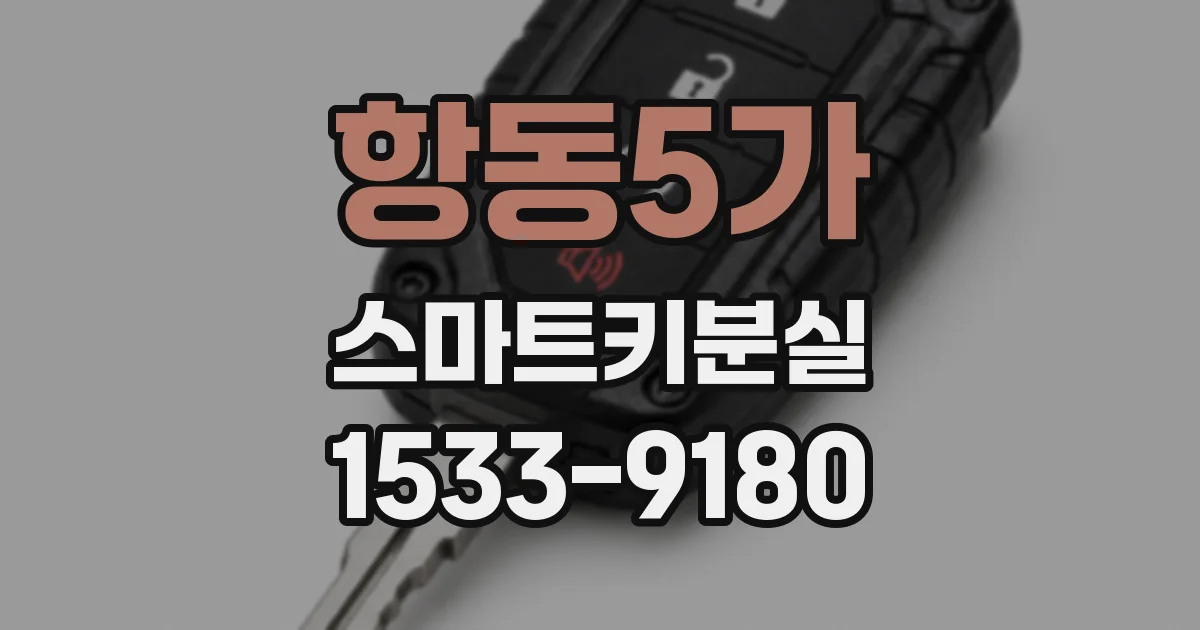 항동5가 스마트키분실