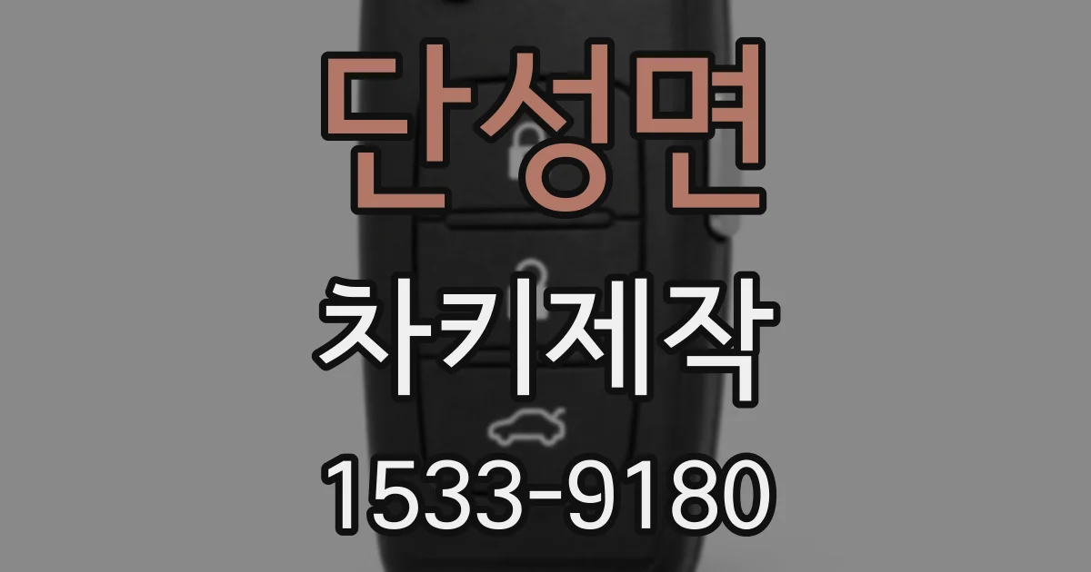 단성면 차키제작