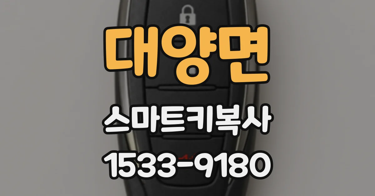대양면 스마트키복사