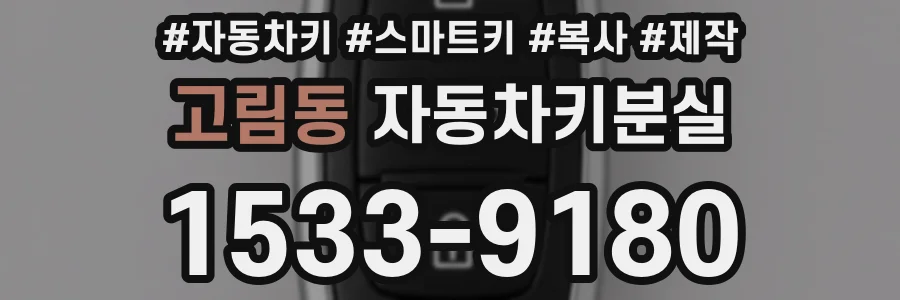 고림동 자동차키분실