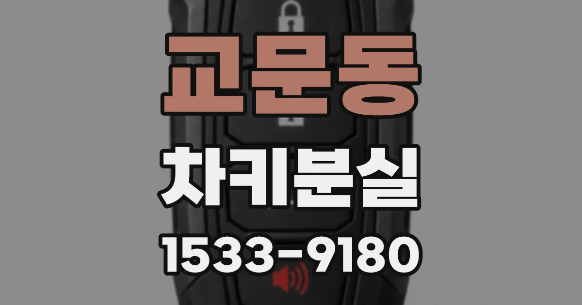 교문동 차키분실