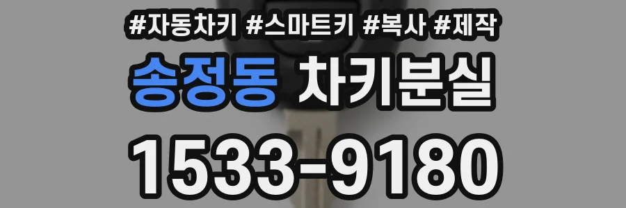 송정동 차키분실