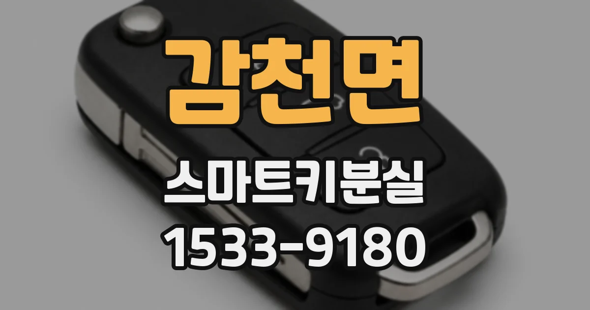 감천면 스마트키분실