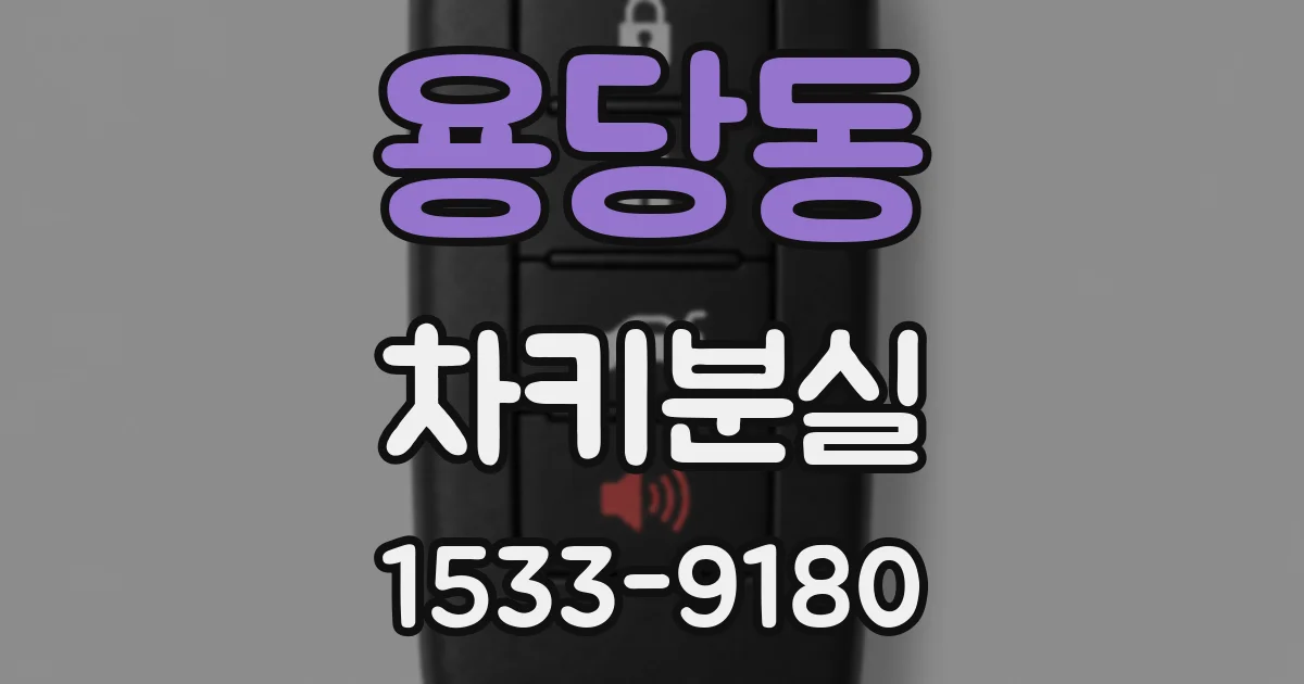 용당동 차키분실