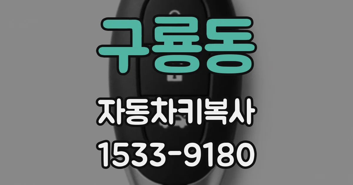 구룡동 자동차키복사
