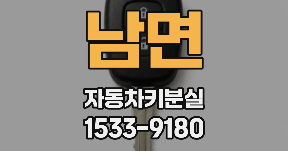 남면 자동차키분실