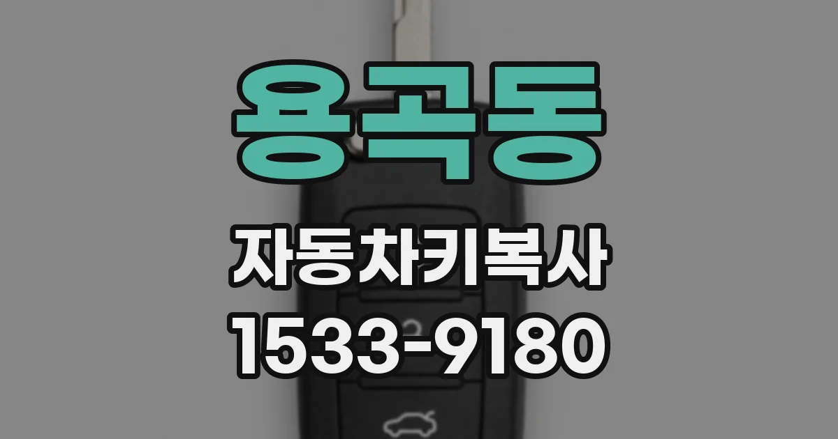 용곡동 자동차키복사