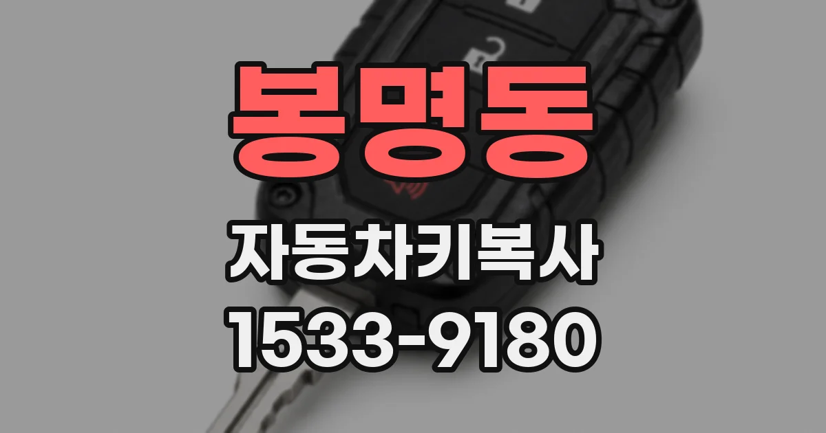 봉명동 자동차키복사