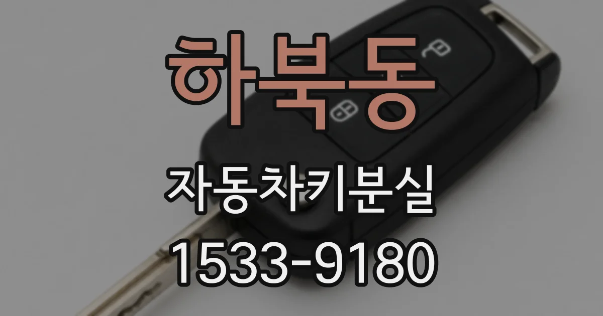 하북동 자동차키분실