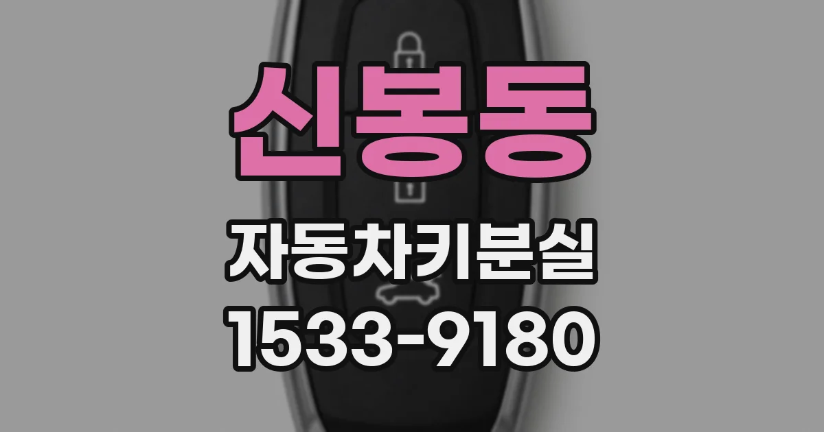 신봉동 자동차키분실
